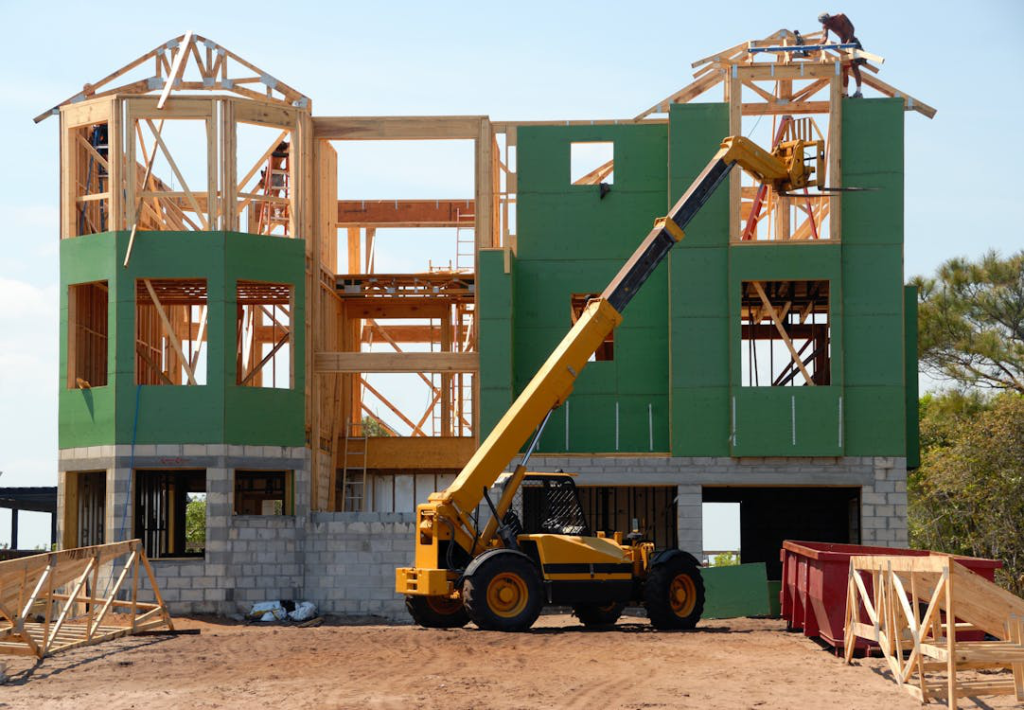 An image of a home under construction