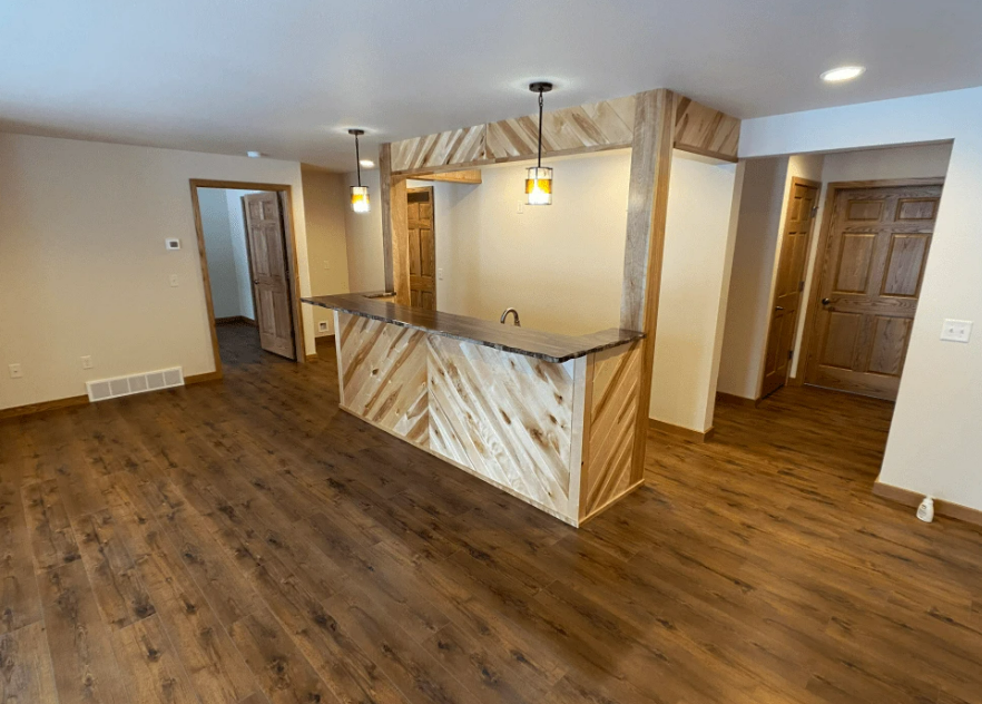 A picture of a new modern home