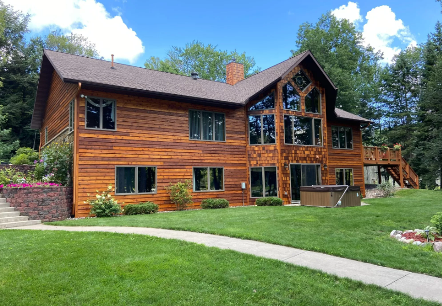 A picture of a new modern home