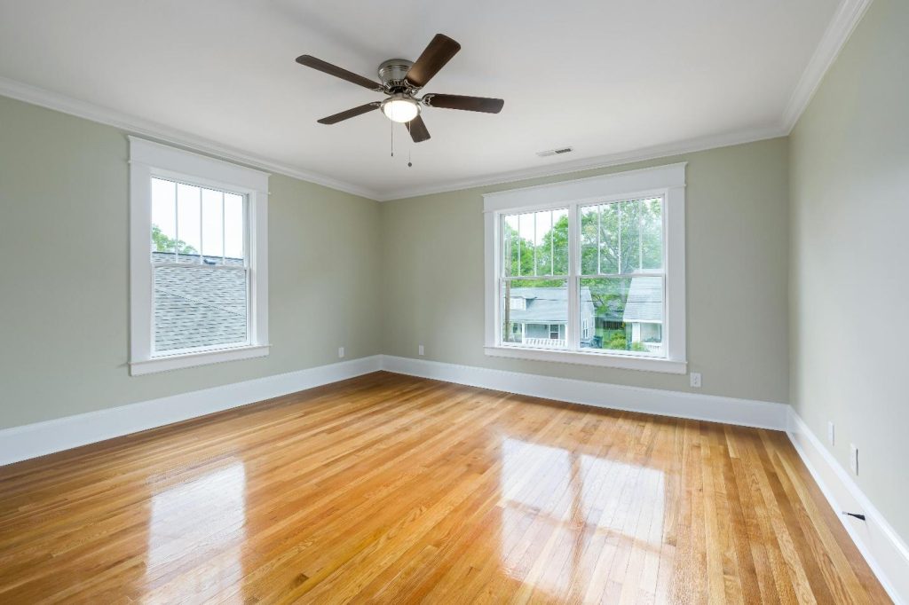 A renovated room