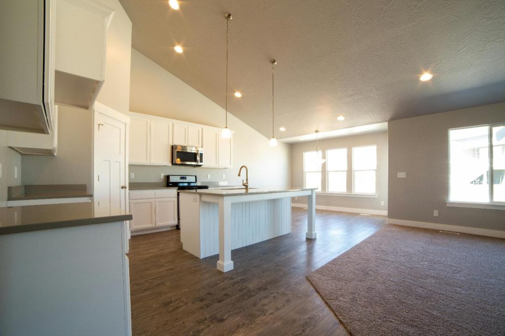 A renovated kitchen
