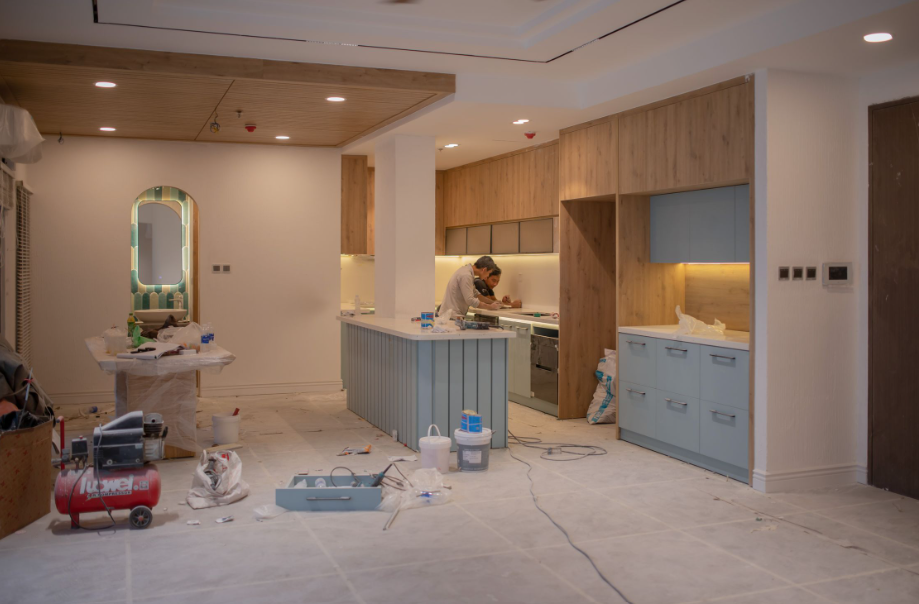 Custom kitchen remodeling by Modern Interiors.